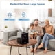 thumbnail image 4 of LEVOIT Humidificadores para habitación grande (6 l), vaporizador de aire ultrasónico de niebla cálida y fresca para bebés en casa, humedad personalizada, control remoto, silencioso, negro, 4 of 5