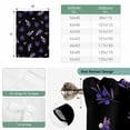 thumbnail image 6 of Purple Olive Fruits Tie Up Curtains 45 Inches Long, Kitchen Window Curtains Over Sink, Spring Farm Branches Leaves Plants Black Small Window Curtains Balloon Curtains Valances for Bedroom 34"x45", 6 of 8