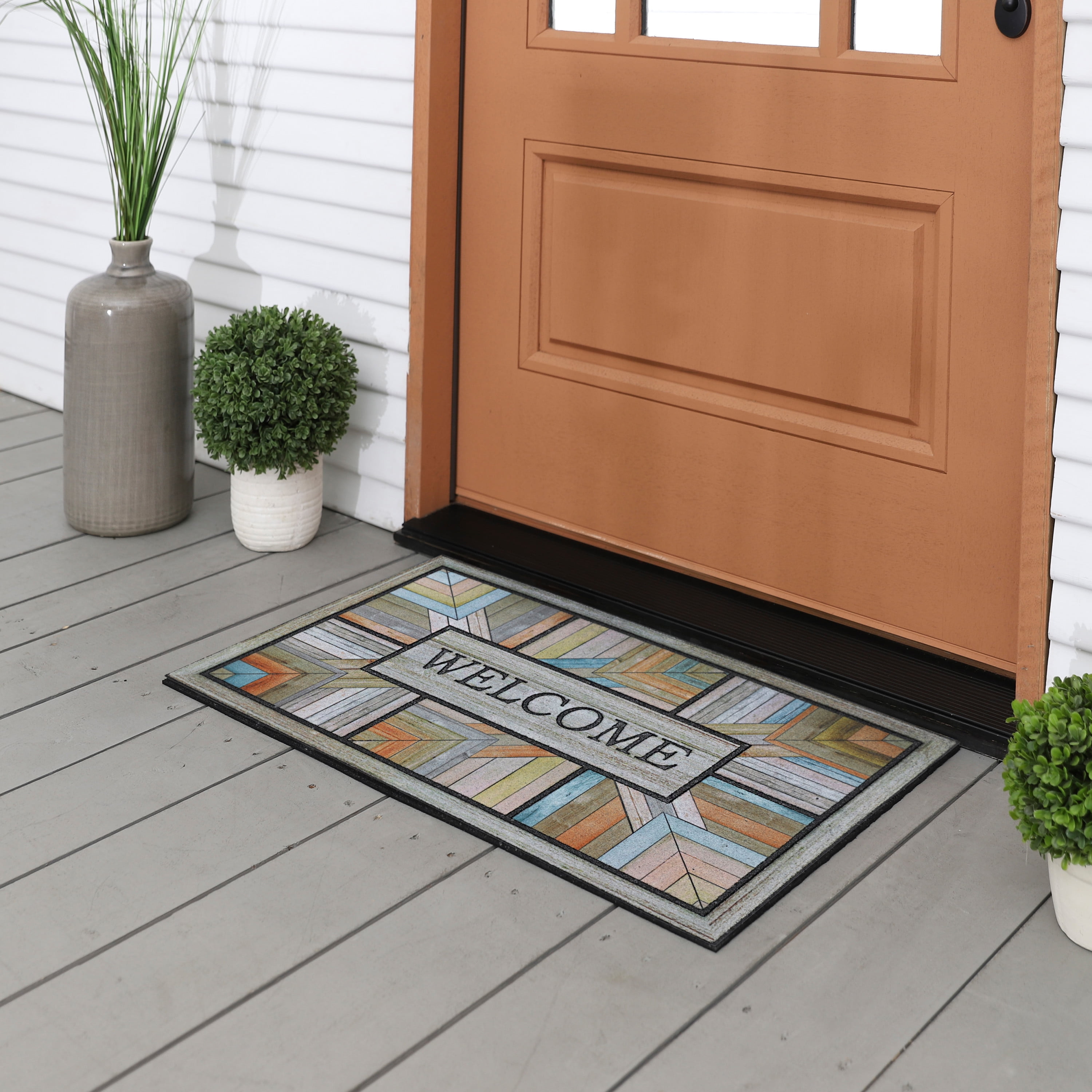 Mohawk Home Doorscapes Mat Colorful Roots Mat Scatter, 1'6"x2'6", Brown