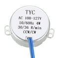 thumbnail image 2 of Motor sincrónico eléctrico Uxcell 100-127V AC 50-60Hz CCW/CW 4W 30-36RPM, 2 of 5