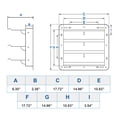 thumbnail image 2 of Shutter Louver Vent iPower de aluminio cuadrado de 14 pulgadas, paquete de 2 unidades, 2 of 7