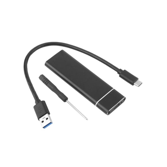 Sidaley USB a M.2 NGFF SSD Box Computadora de velocidad rápida Aleación de aluminio Móvil Caja de disco duro de estado sólido Driver Free Type2 NO2