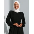 thumbnail image 2 of Black - Crew neck - Unlined - Modest Dress - Refka, 2 of 5