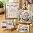 thumbnail image 4 of Timeless American Destinations Sea Glass Art Kit – DIY Mosaic Craft with Colorful Glass Stones, Coastal Wall Art Project for Adults Beginners, Handmade Home Decor Gift, 4 of 5