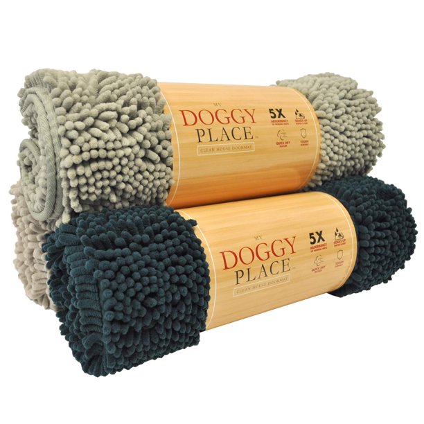 My Doggy Place Ultra Absorbent Microfiber Dog Door Mat, Durable