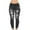 Black, variant on Nnhblu Fashion Flare Pants for Women Baggy Ripped Jeans Black Denim Pockets Trousers