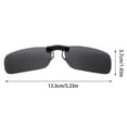 thumbnail image 5 of Unisex Polarized Clip On Driving Glasses Sunglasses Driving Day Vision Night UV400 Clip Sunglasses Vision Riding Lens Suitable for Driving and Outdoor Activities, 5 of 6