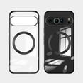 thumbnail image 5 of Nalacover Magnetic Clear Case for Google Pixel 9 / 9 Pro, Silicone Shockproof Anti-Scratches Non-Yellowing Cover Compatible with MagSafe Wireless Charging for Google Pixel 9 / 9 Pro, Black, 5 of 5