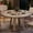 Grey, variant on Dining Table for 4-6, 47 Inch Round Dining Table, Farmhouse Circle Kitchen Table for Dining Room, Kitchen, Living Room, Black(Table Only)