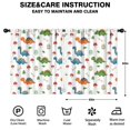 thumbnail image 2 of Blackout Kids Curtains,Colorful Dinosaurs Mushrooms Pattern Childrens Insulated Curtains Set Of 2,Bedroom Essentials,Toddler Room Decor 52"x63", 2 of 5