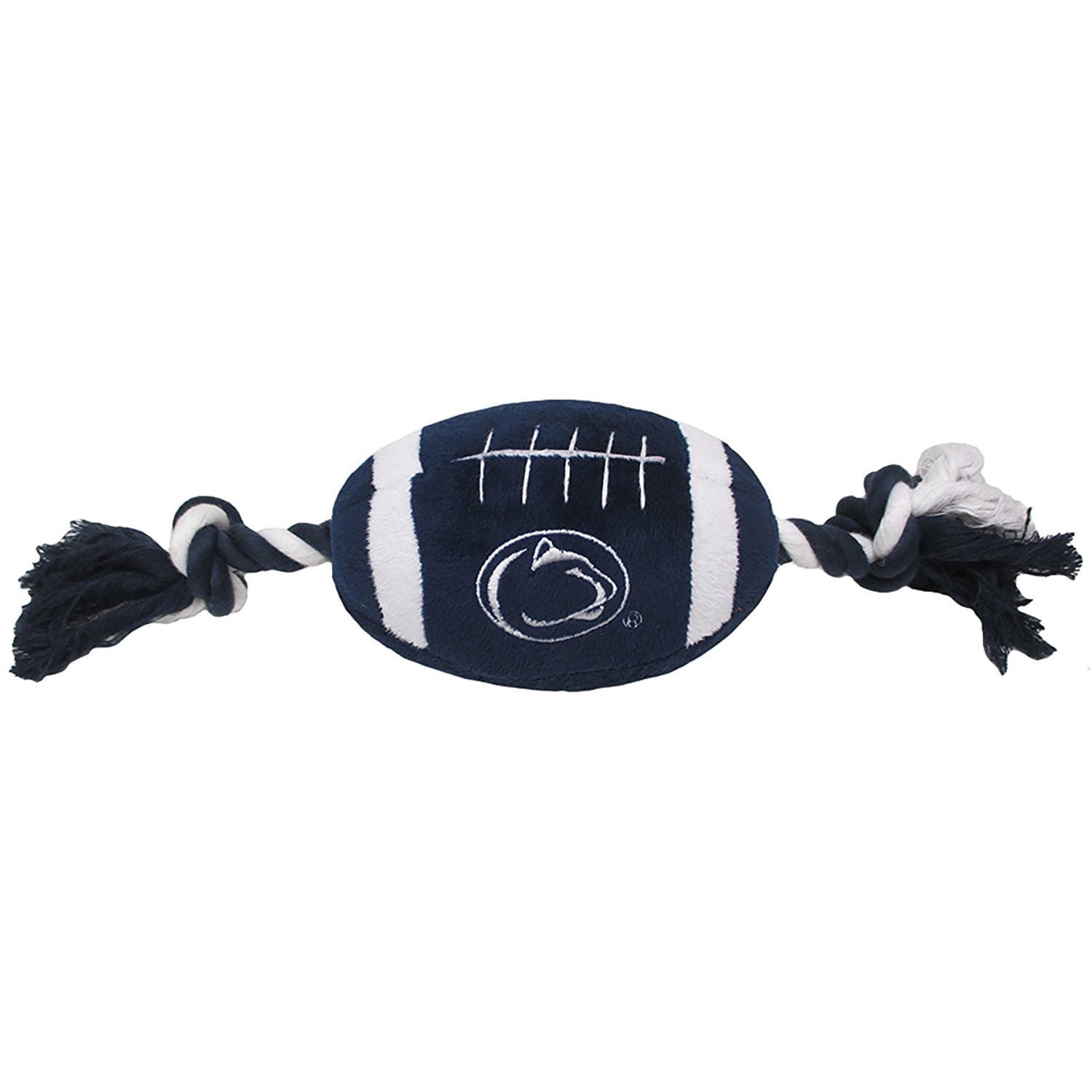 Pets First Collegiate Penn State Nittany Lions Plush Football Rope Toy for Dogs & Cats Soft