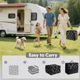 thumbnail image 4 of UNTIMATY 8'×10' Outdoor Rug Waterproof Patio Carpet Outdoor Area Rug Large Plastic Straw Mat for RV Camping Porch Deck Balcony, Black and Gray, 4 of 8