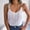 White tank tops for women, variant on Wycnly Tank Tops for Women Sexy Slim Fit Knitted Hollowed Metal Strap Vest Summer Solid Round Neck Sleeveless Shirts Fashion Blouses White l