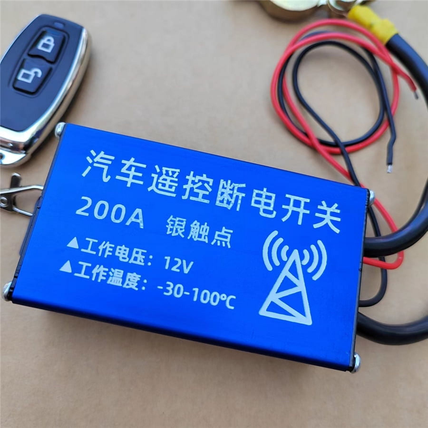 12V 200A Car Battery Disconnect Isolator Master Switches Wireless Remote Control