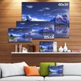 thumbnail image 3 of 3D Rendered Mountains and Lake - Landscape Canvas Art Print, 3 of 4