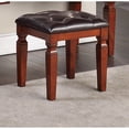 thumbnail image 4 of Miekor Furniture Luxurious Majestic Classic Cherry Color Vanity Set w Stool 3- Storage Drawers Bedroom Furniture Set Tri-Fold Mirror W5U850, 4 of 8
