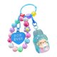 thumbnail image 1 of Pulsera de cuentas con llavero decorativo para mujeres, adultos y niños. Azul, 1 of 9