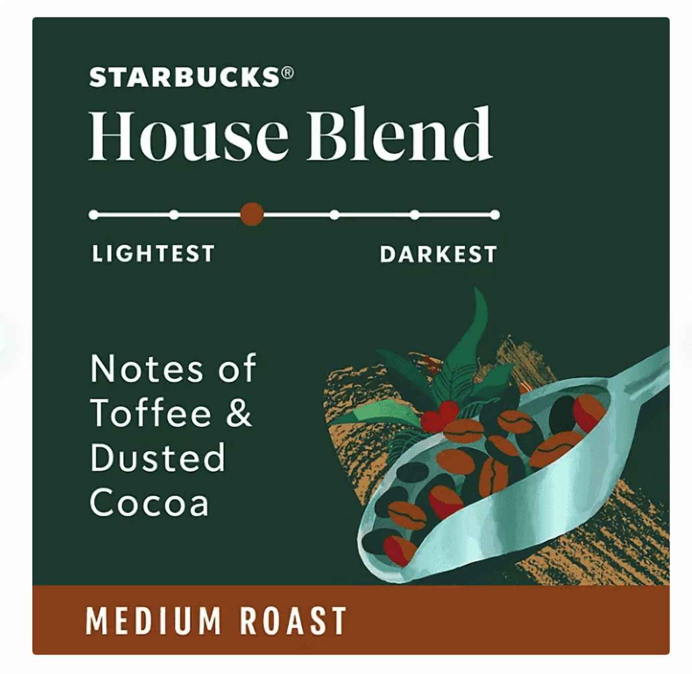 Starbucks House Blend Whole Bean Coffee, 40 oz.pack of 2