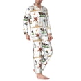 thumbnail image 2 of Fotbe Cute Farm Pijama de Hombre con Estampado de Manga Larga, Conjunto de 2 Piezas, Ropa de Dormir Suave y Cómoda con Bolsillos-Small, 2 of 7