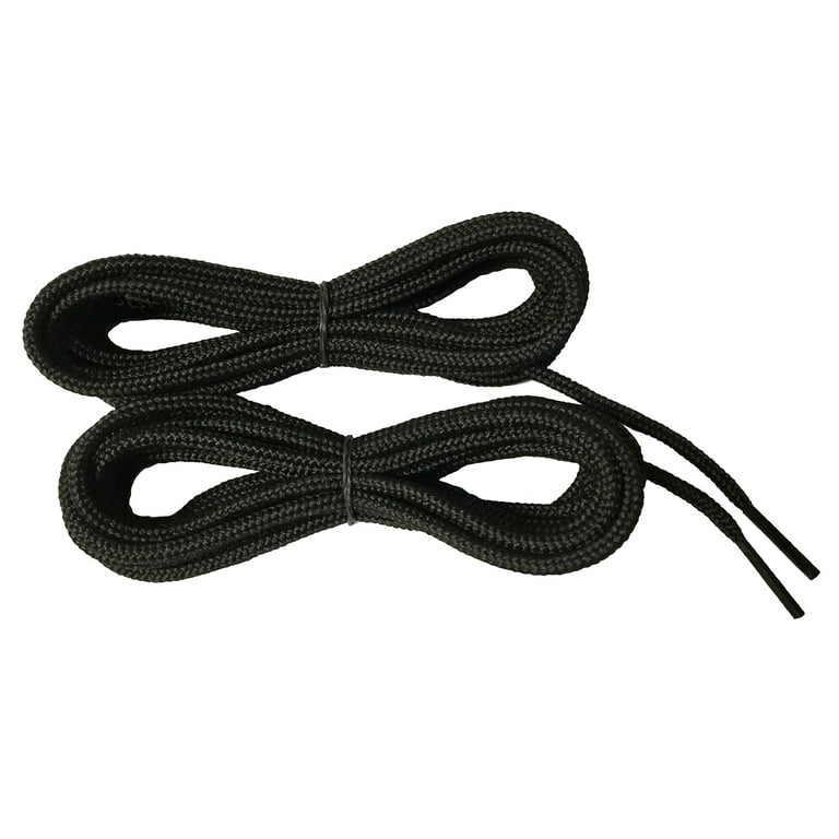 Obenauf s Boot Laces Industrial Strength Black Waxed Round 1 Pair 63 Inch