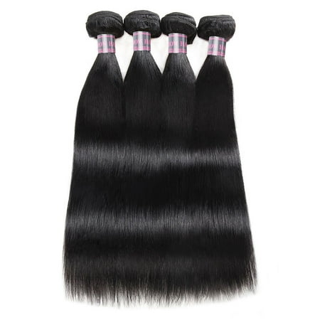 Allove Malaysian Straight Hair Weave Virgin Human Hair Bundles 4