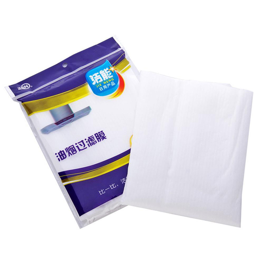 12pcs Kitchen Oil Filter Papers Clean Cooking Nonwoven Range Hood Grease Filter 