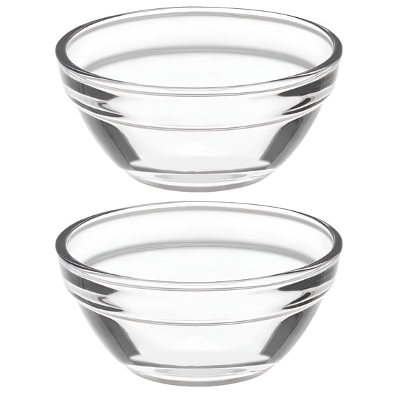 ACDANC 2026 New 2Pcs Glass Dessert Bowls Appetizer Fruit Salads Dish Small Rice Pudding Bowls Small Glass Bowls for Dessert,Fruit,Salad,Home