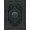 Black Silver, Pattern 1, variant on ODIKA 8'x10' Washable Area Rug Durable, Non-Slip Charcoal Black Gothic Medallion Design Intricate Filigree with Vintage Arches for Living Room, Under Sectional, Family