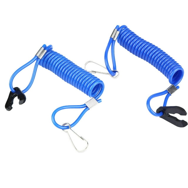 2 piezas de interruptor de parada de emergencia para encendido de motor fueraborda, cordón de seguridad para Yamaha