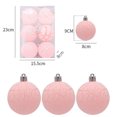 thumbnail image 2 of Adornos navideños, regalos navideños, 6 bolas decorativas para árbol de Navidad de 8 cm, para colgar en el hogar o fiestas., 2 of 2