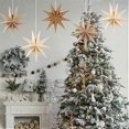 thumbnail image 3 of 9-Pointed 12 Inch Paper Star Lanterns Christmas Decorations 5PCS, Kizozo Hanging Paper Stars Christmas Ornaments for Indoor/Outdoor Windows, Christmas, 3 of 4