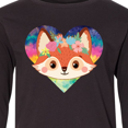 thumbnail image 4 of Inktastic Fox Lover Heart Cute for Girls Long Sleeve Youth T-Shirt, 4 of 5