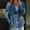 Dark Blue, variant on Womens Boho Peasant Tops Linen Shirts for Women Long Sleeve Shirts Round Neck Lightweight Peplum Tunic Tops Bohemian Tees Fashion Travel T-shirt Boho Floral Tops Long Sleeve Floral Orange L