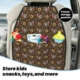 thumbnail image 5 of Naloa Turkey Sunflower Harvest 2Pcs Anti-Kick Back Seat Cover Kick Mat, Car Seat Protector with 3 Storage Pockets, 5 of 8