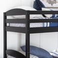 thumbnail image 2 of Walker Edison Transitional Wood Twin-over-Twin Bunk Bed Frame, Black, 2 of 19