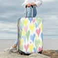 thumbnail image 6 of Picia Hand Drawn Colored Hearts Luggage Protector Cover Thicken Suitcase Protector Cover Fit 18-32 Inch Luggage-X-Large, 6 of 9