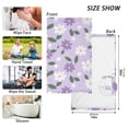 thumbnail image 2 of Purple and White Daisy Pattern Bath Towel 100% Cotton Soft Thick High Absorbency Hand Face Towel Single Pack 16x28in, 2 of 7