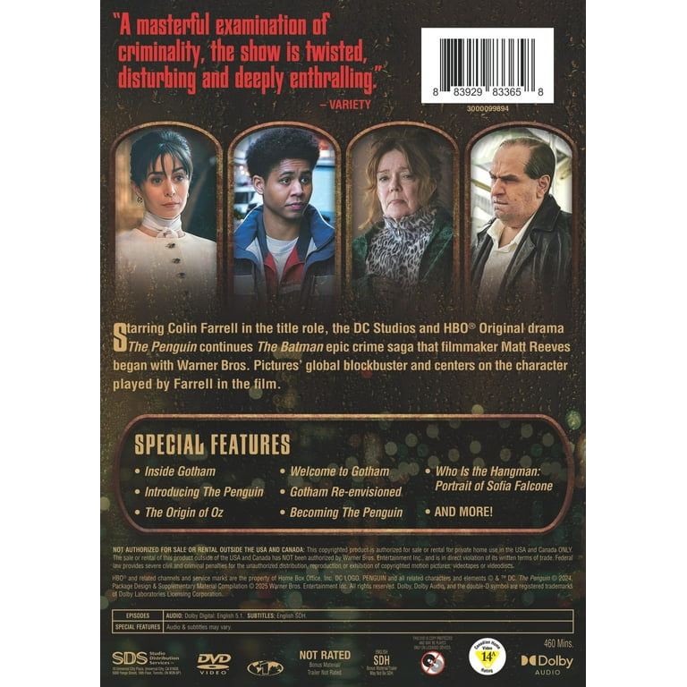 Warner Bros, The Penguin: The Complete First Season DVD, Drama