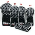 thumbnail image 2 of Polka Dot Crown Golf Headcover Set Premium Driver 1 3 5 Wood Hybrid Putter Cover Deluxe Club Protector 3pcs, 2 of 6