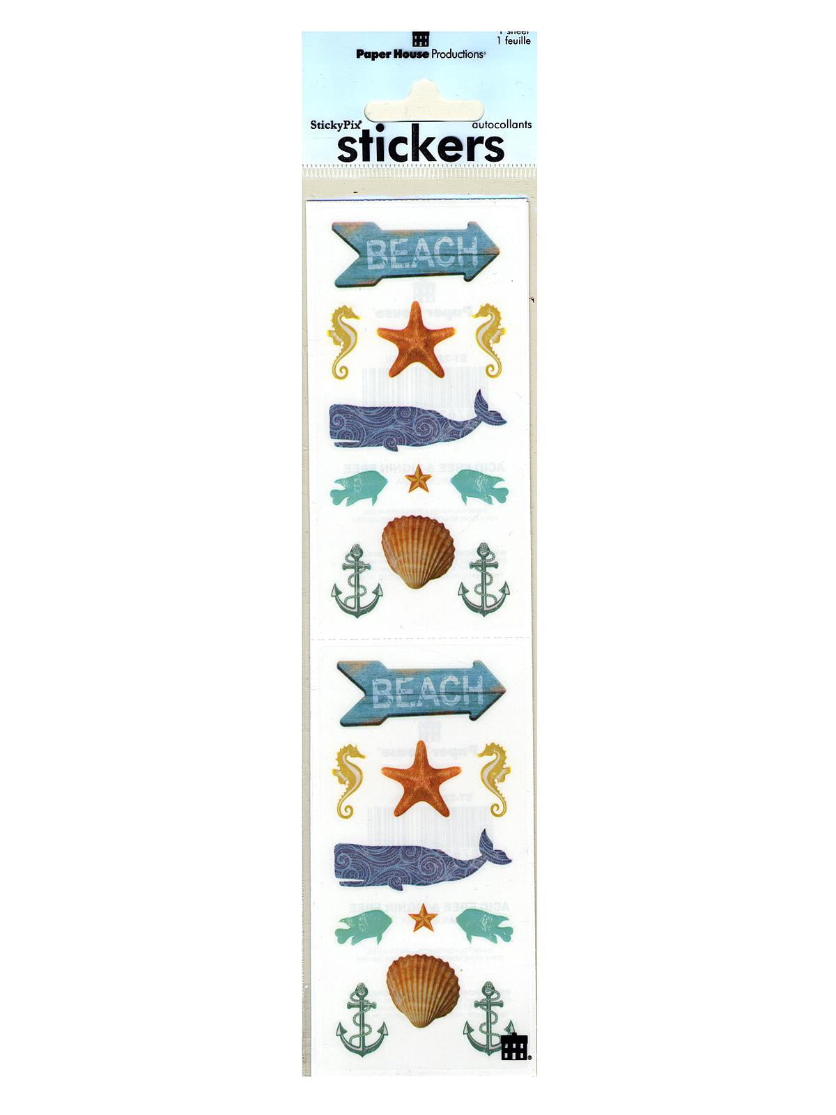 Sticky Pix Stickers coastal (pack of 12) - Walmart.com