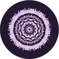 thumbnail image 1 of Ahgly Company Indoor Round Patterned Lavender Purple Area Rugs, 7' Round, 1 of 6