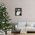 thumbnail image 2 of Stupell Industries Peace On Earth Phrase Santa Portrait Painting Jet Black Framed Floating Canvas Wall Art, 24x30, by Stellar Design Studio, 2 of 5