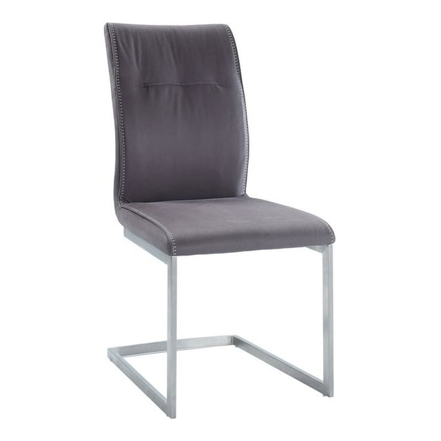 Chintaly Imports Chaise d'Appoint en Porte-à-Faux Kalinda en Marron (Lot de 2)