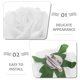 thumbnail image 3 of IDEANATEGRATE 4Pcs Artificial White Rose Hairpin Cloth Flower Brooch Elegant Hair Decoration, 3 of 8