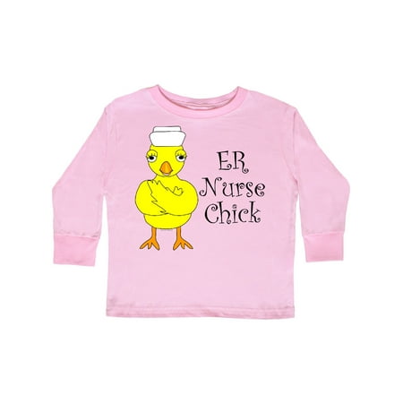 

Inktastic ER Nurse Chick Gift Toddler Boy or Toddler Girl Long Sleeve T-Shirt