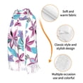 thumbnail image 3 of Shawl Wraps for Women - colorful leaf flowers Oversized Fall Winter Fashion Blanket Scarf for Women, 3 of 6