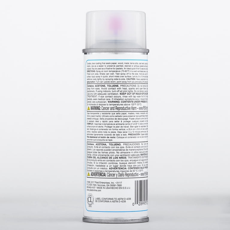 Plaid Patricia Nimocks Clear Acrylic Spray Sealer, Matte, 6 oz photo 3