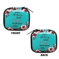 thumbnail image 3 of WIRESTER Portable EVA Small Earbuds Carrying Case Storage Bag Organizer with Carabiners for Earphones, Earbuds, Earpieces, SD Memory Card, Camera Chips - Christian Bible Verses Philippians 4:13, 3 of 7