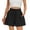 Black, variant on Women Linen Shorts Summer Wide Leg Bermuda Shorts Boho Beach Flowy Short with Pockets Drawstring Lounge Short Navy XXL