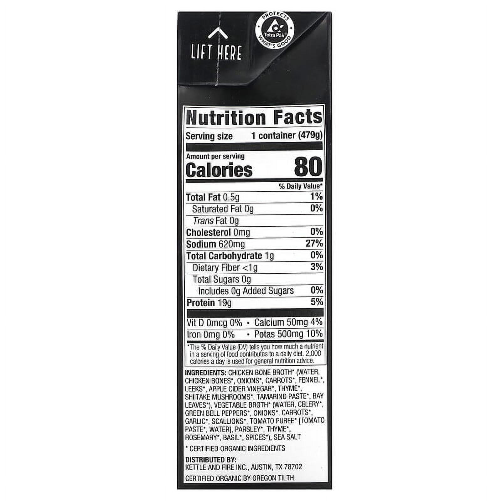 Kettle & Fire Bone Broth Chicken 16.2 fl oz Pack of 4